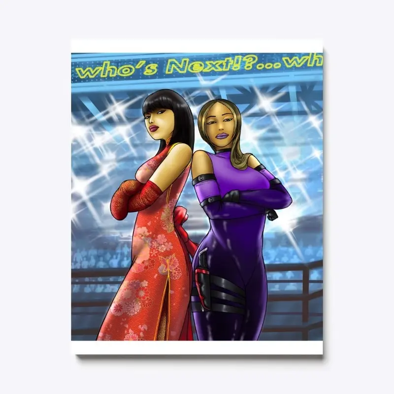 Cosplay sisters Canvas Print™